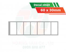 Decal nhiệt 60x30mm